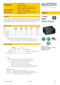 R1S-2405/EHP Datasheet Cover