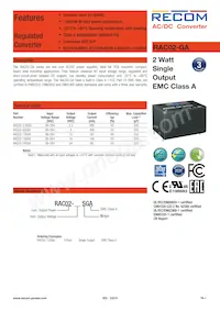 RAC02-24SGA Datasheet Cover