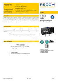 RBE-0505S Datasheet Cover