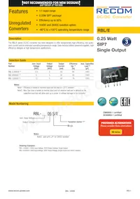 RBL-0505S/EH Datasheet Cover