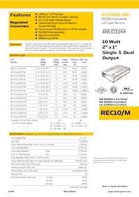 REC10-4812DZ/H3/M Datasheet Cover