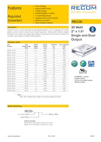 REC30-4812D Datasheet Cover