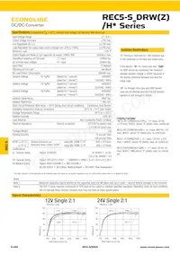 REC5-4815DRWZ/H6/A/SMD/CTRL Datasheet Page 2