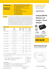 REC6-4815DRW/R10/A/CTRL/X1 Datasheet Copertura