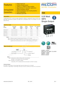 RM-3.33.3S/HP Datasheet Copertura
