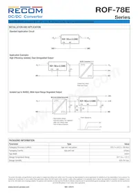 ROF-78E3.3-0.5SMD-R Datasheet Page 5