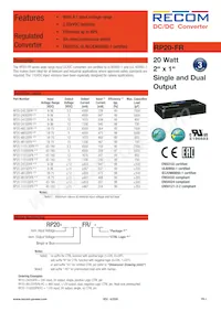 RP20-11015DFR/XC-HC Datasheet Cover