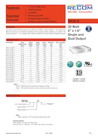 RP30-4815DE-HC Datasheet Cover