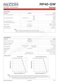 RP40-4815DGW/N-HC Datasheet Pagina 5