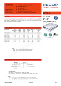 RP60-483.3SG/N-HC Datasheet Cover
