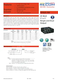 RPA20-2415DAW/P-HC Datasheet Cover