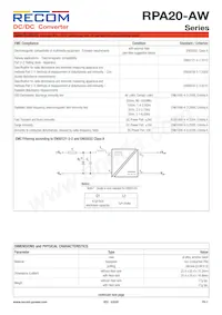 RPA20-2415DAW/P-HC Datasheet Pagina 7