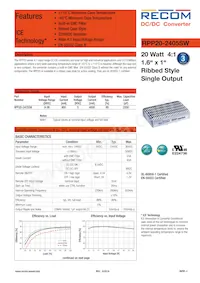 RPP20-2405SW Datasheet Copertura