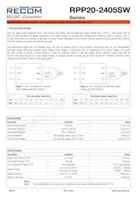 RPP20-2405SW Datasheet Pagina 2