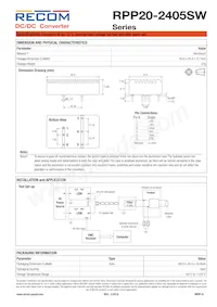 RPP20-2405SW Datasheet Page 5