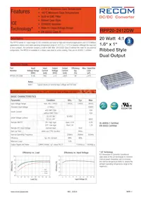 RPP20-2412DW Datasheet Cover