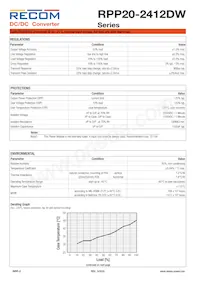 RPP20-2412DW Datasheet Page 2