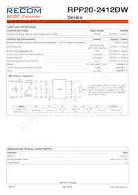 RPP20-2412DW Datasheet Page 4