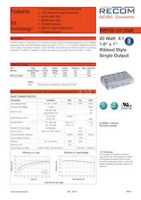 RPP20-2412SW Datasheet Cover