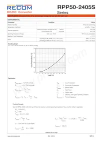 RPP50-2405S Datasheet Pagina 3