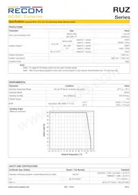 RUZ-050505/HP Datasheet Pagina 3