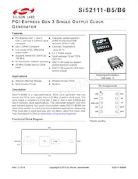 SI52111-B6-GTR Datasheet Cover