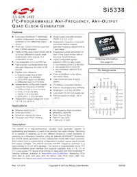SI5338A-B01319-GM Datasheet Cover
