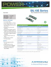 SIL15E-05W3V3-VJ Datasheet Cover