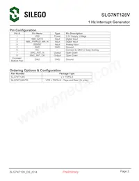 SLG7NT128VTR Datasheet Page 2
