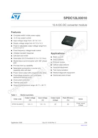SPDC12L00010 Datasheet Cover