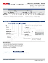UWQ-12/17-Q48PTB9-C Datasheet Page 2