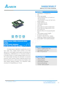 V48SC05017NRFA Datasheet Cover