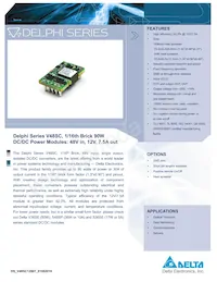 V48SC12007NRFA Datasheet Cover