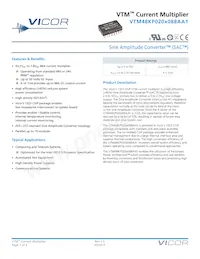 VTM48KP020T088AA1 Datasheet Cover