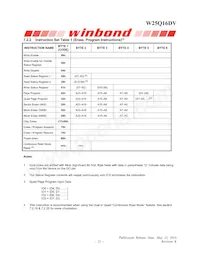 W25Q16DVZPJP Datasheet Page 21