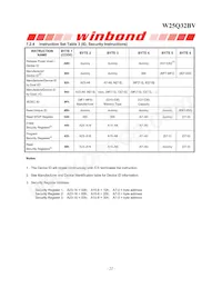 W25Q32BVZPJP Datasheet Page 22