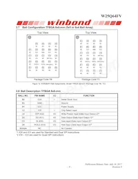 W25Q64FVZPJQ Datasheet Page 9
