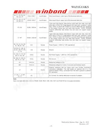 W631GU6KS-15 TR Datasheet Page 10