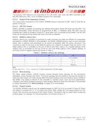W631GU6KS-15 TR Datasheet Page 21