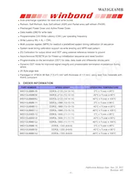 W631GU6MB12J Datasheet Page 6