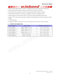 W631GU8KB11I Datasheet Page 6