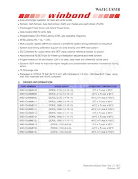 W631GU8MB15I Datasheet Page 6