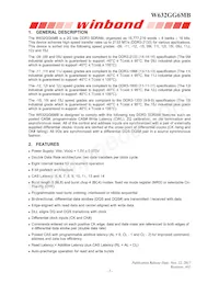 W632GG6MB15J Datasheet Page 5