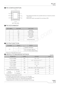 XCL101C491ER-G Datasheet Pagina 3