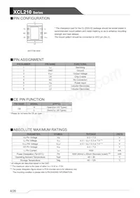 XCL210H0M1GR-G Datasheet Pagina 4