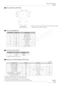 XCL211B082DR Datasheet Page 3