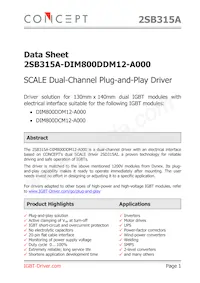 2SB315A-DIM800DDM12-A000 Datasheet Cover