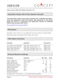 2SB315B-2MBI1200U4G-170 Datasheet Pagina 2