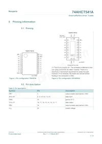 74AHCT541APWJ Datasheet Page 3