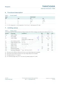 74AHCV245APWJ Datasheet Pagina 4